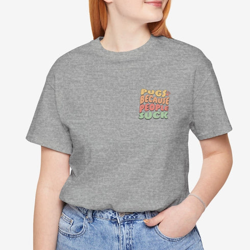 Pug Lover T-Shirt -  Retro Pug Shirt for Women